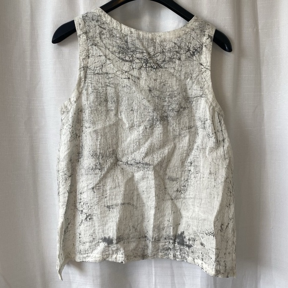Eleven Stitch Design Marble Tank Top XS Gray White Sleeveless Made in USA - Picture 7 of 11